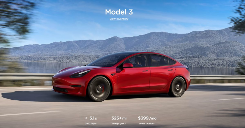 Tesla elektromobīļi modelis 3